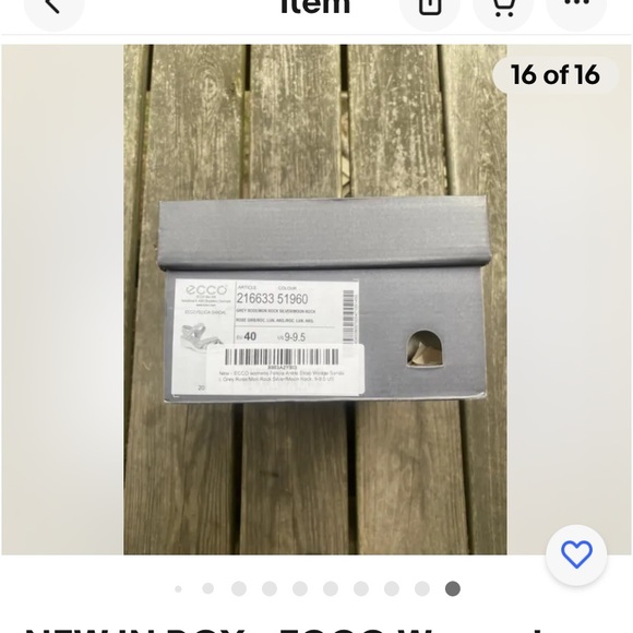 NEW IN BOX - ECCO Women's Felicia Ankle Strap Sandal Wedge (9-9.5) - Picture 13 of 16